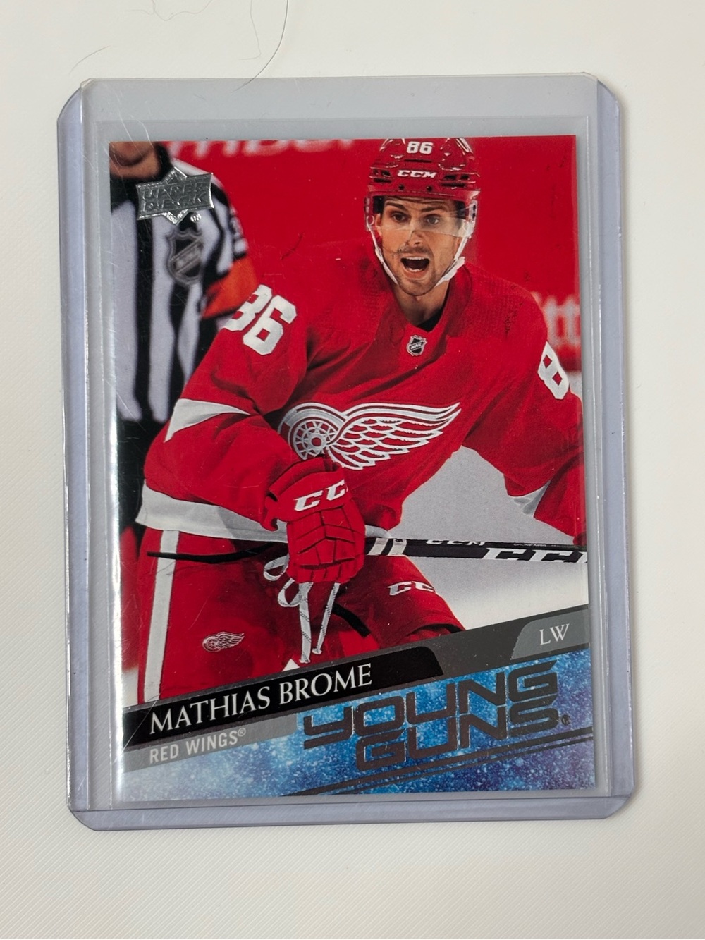 Mathias Brome 2020-21 Upper Deck Young Guns #468 Rookie RC Detroit Red Wings 🏒
